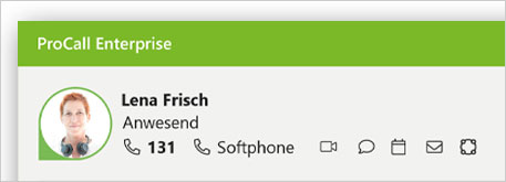 ProCall Meetings Integration - Ich Bereich - Screenshot