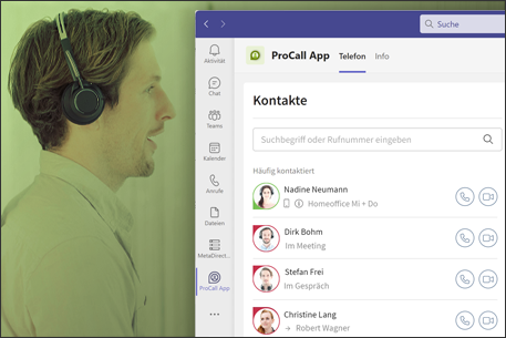 ProCall App für Microsoft Teams